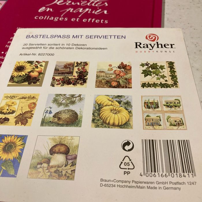 Livre serviettes en papier collages et effets avec serviettes en papiers - photo numéro 6