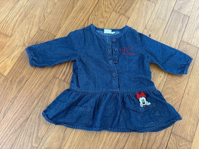 Robe Minnie en jeans 3 mois