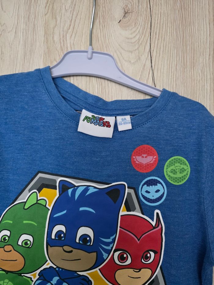 TEE-SHIRT PYMASKS BLEU TAILLE 6ANS - photo numéro 3