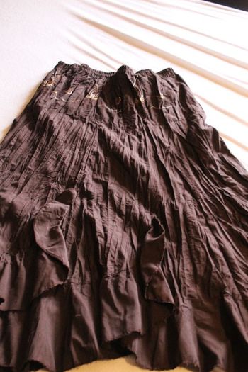 Jupe longue froissée