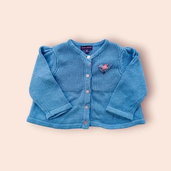 🔸Gilet Fille Sergent Major Bleu 3 Mois🔸