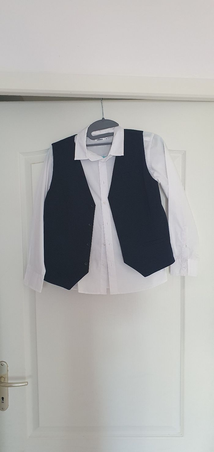 Ensemble garçon chemise avec boléro