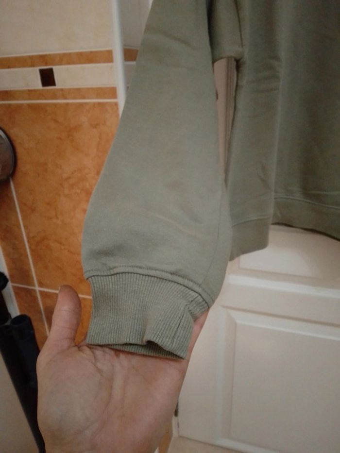 Sweat à capuche vert olive "girl PWR" T.S/36- Fashion Prívate Company - photo numéro 4