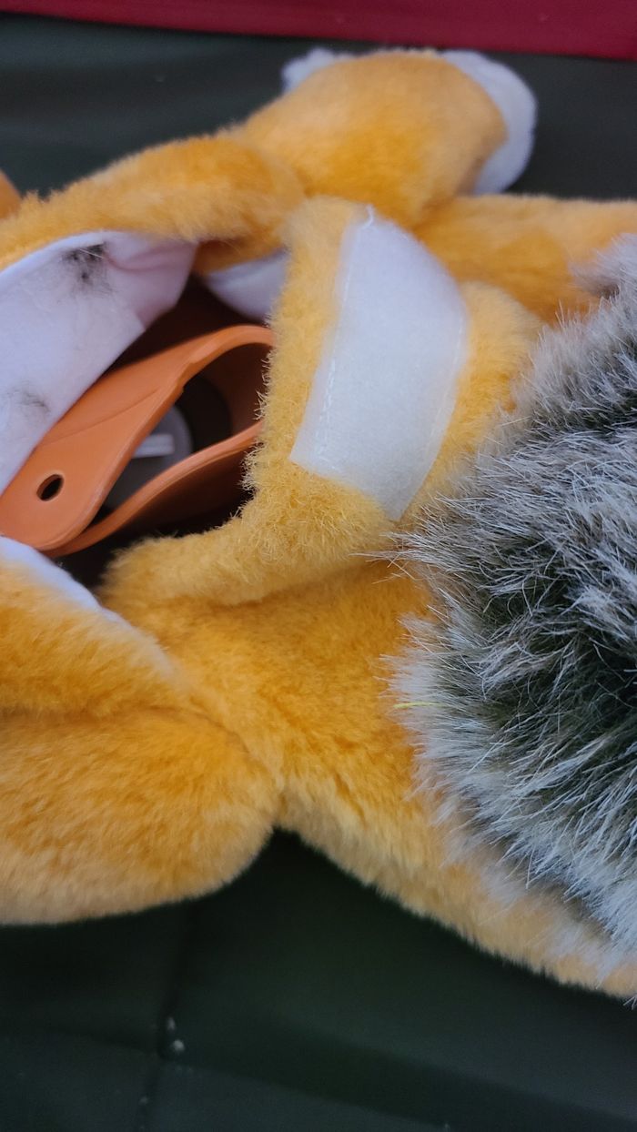 peluche bouillotte renard castor - photo numéro 2