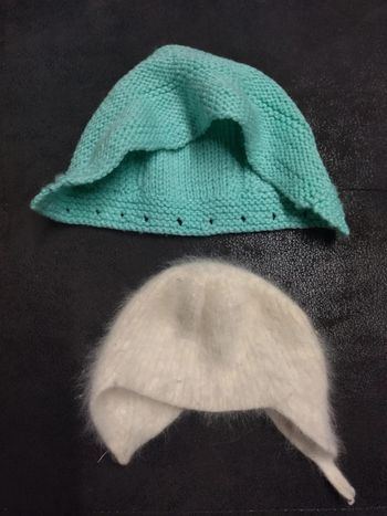 Lot de 2 bonnets naissance