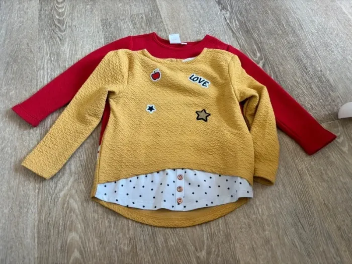 Pull fin effet chemise 4 ans - photo numéro 3