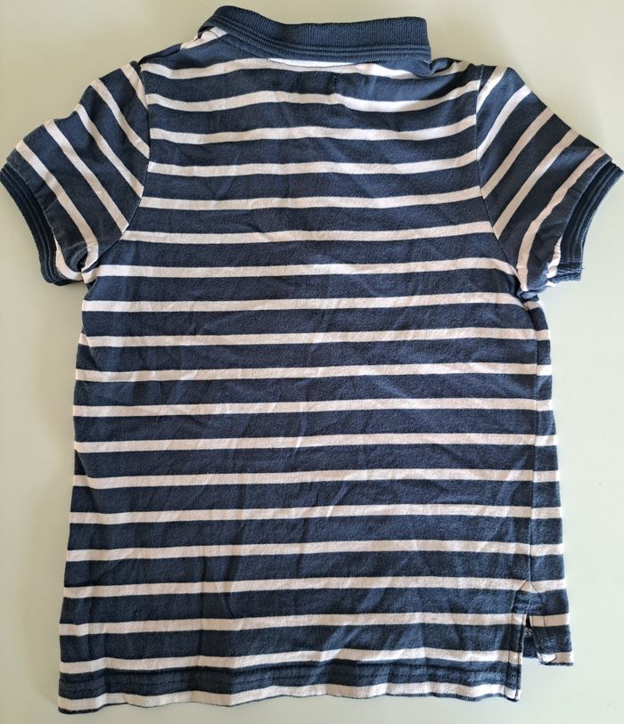 Polo marinière MC garçon 5 ans TBE - photo numéro 3