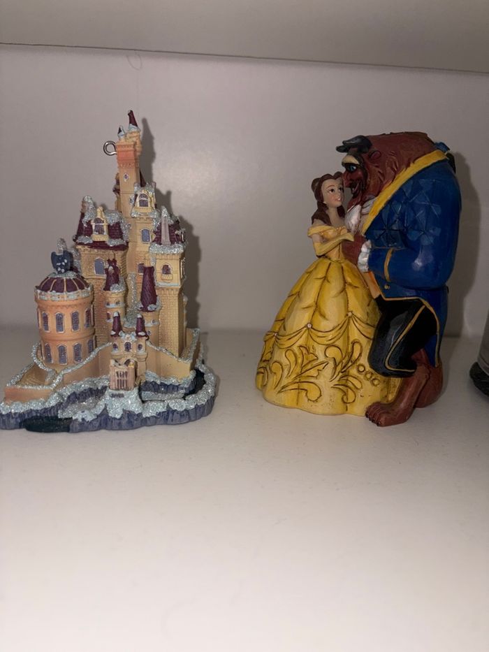 Lot ornement la belle et la bête - photo numéro 1