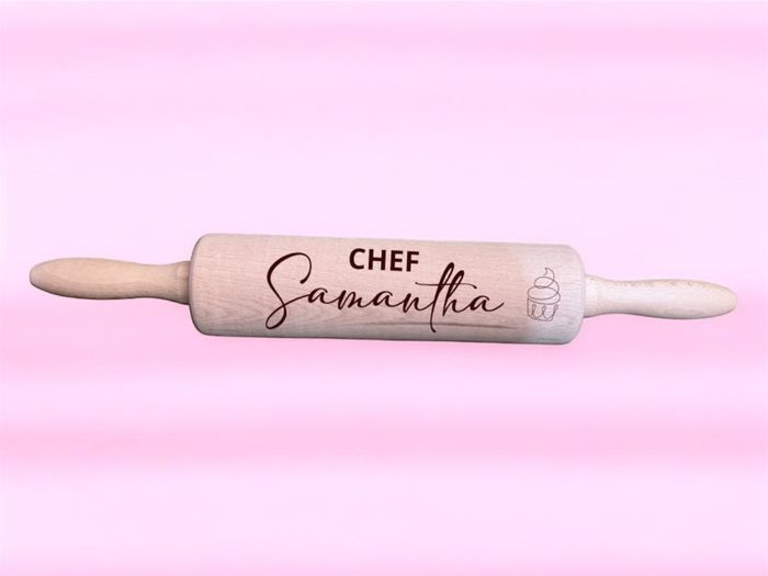Rouleau à pâtisserie en bois personnalisé - photo numéro 3