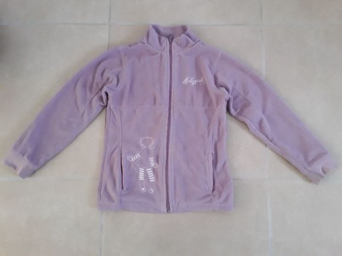 Polaire mauve fille 8 ans TISSAIA BE