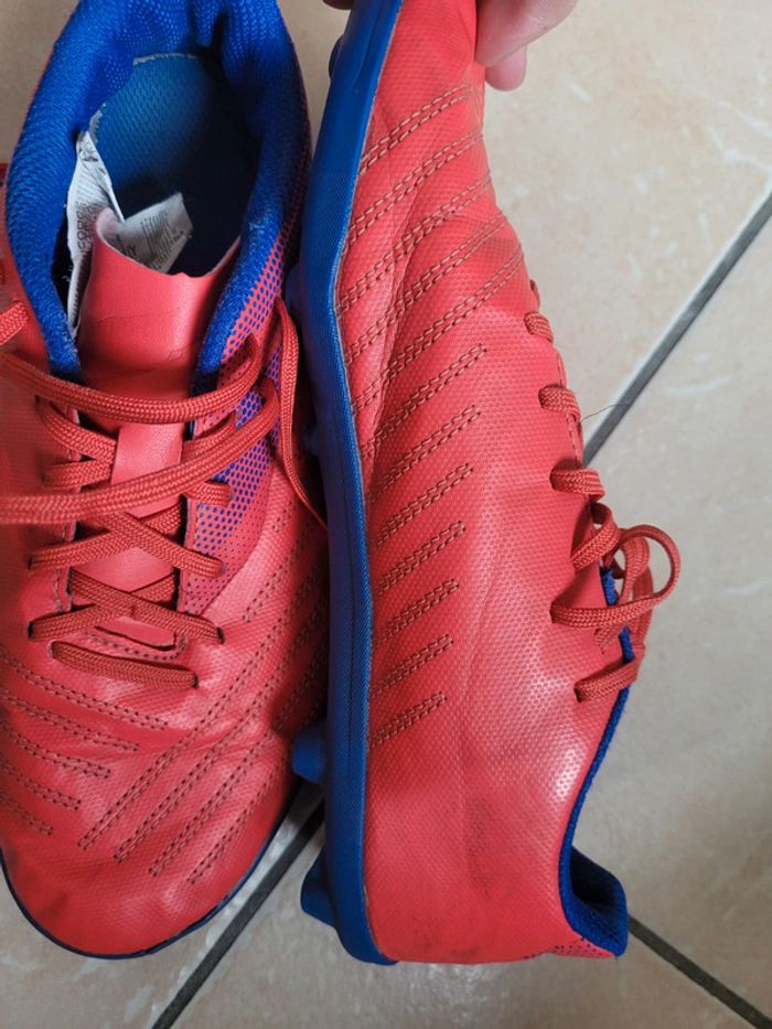 Chaussures Foot Kipsta 38   rouge - photo numéro 5