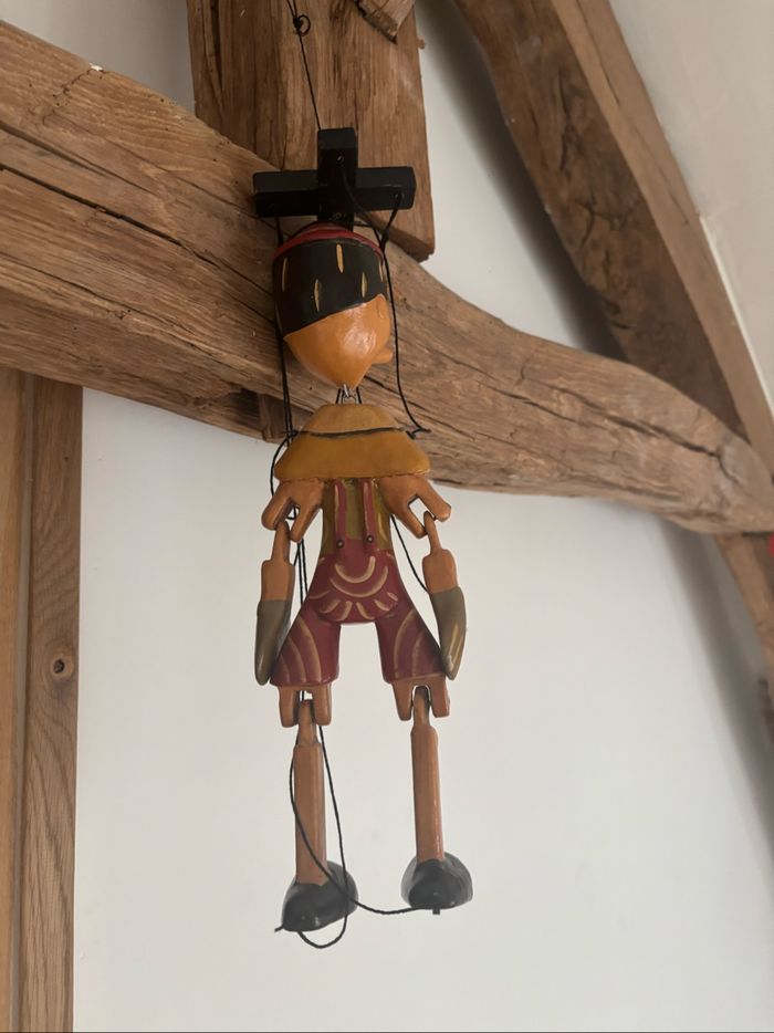 Marionnette Pinocchio en bois - photo numéro 2