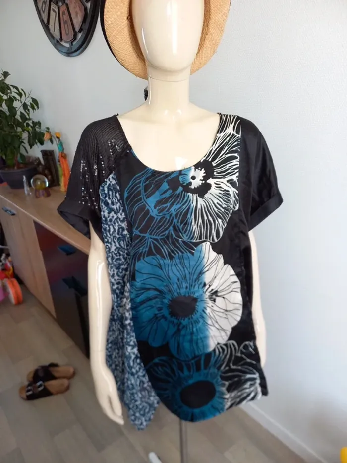 Tee-shirt femme noir T50 - photo numéro 14