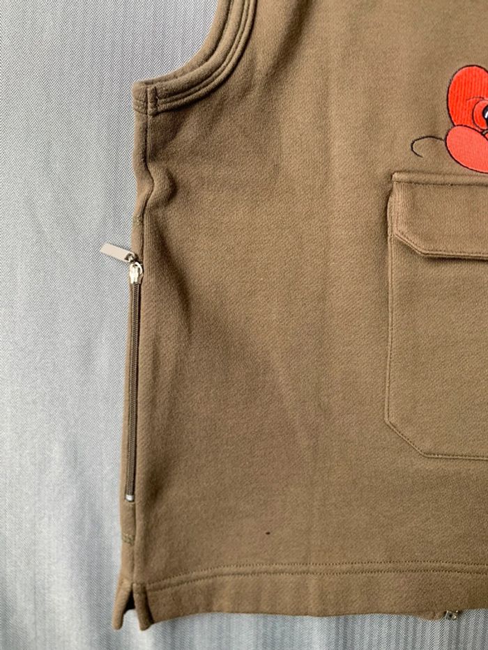 Gilet khaki Mickey Mouse avec poches - photo numéro 3
