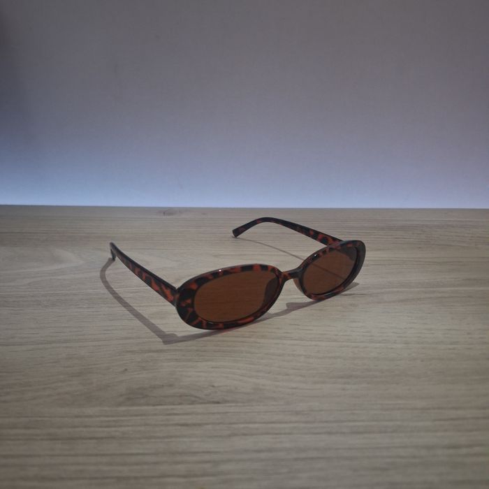 Lunettes de Soleil Léopard - Y2K Vintage 90s-2000s - Unisexe Sunglasses - Verres Teintés Noirs