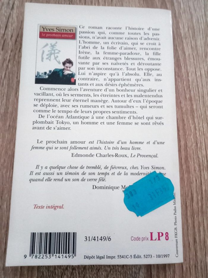 Yves Simon 🪅 Le prochain amour - photo numéro 2
