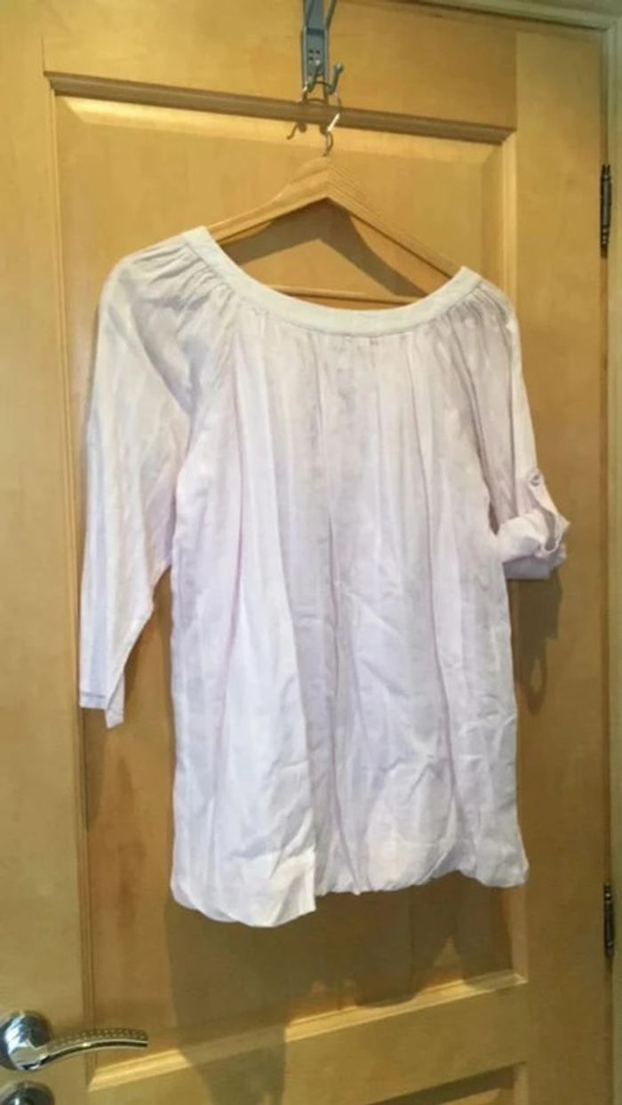 Tunique Pimkie rose pâle en coton Taille 36 - photo numéro 4