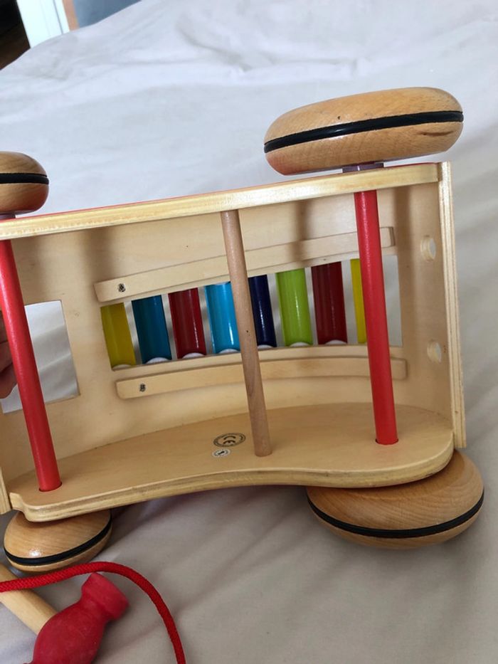 Xylophone à tirer/ xylo roller janod - photo numéro 5