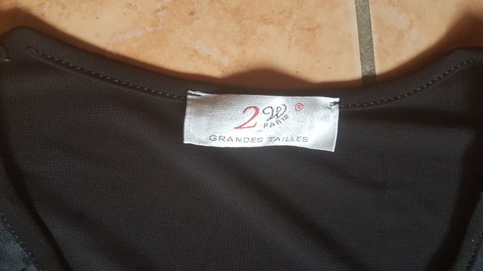Tunique femme 48-50 noire 2W Paris - photo numéro 2