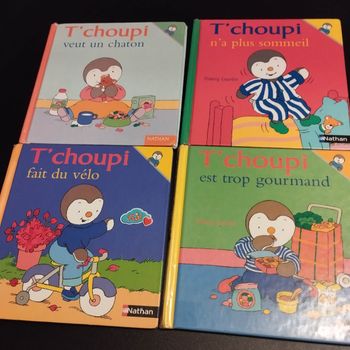 Lot de 4 Livres enfant Nathan T'choupi