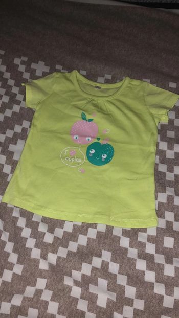 T shirt vert pomme
