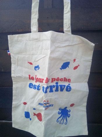 sac en tissu PAVILLON DE FRANCE * prix 2e * kiki60230