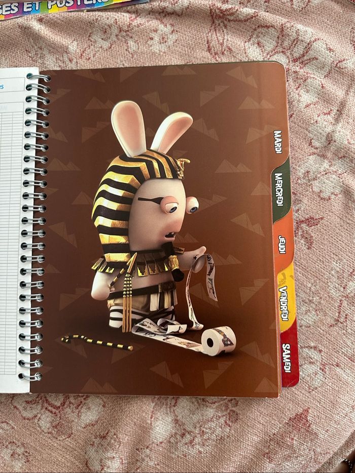 Cahier de texte lapins crétins - photo numéro 2