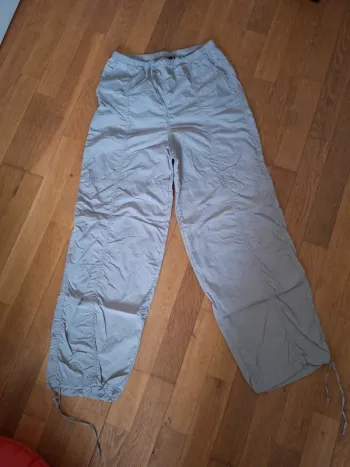 Pantalon gris matière fine jogging