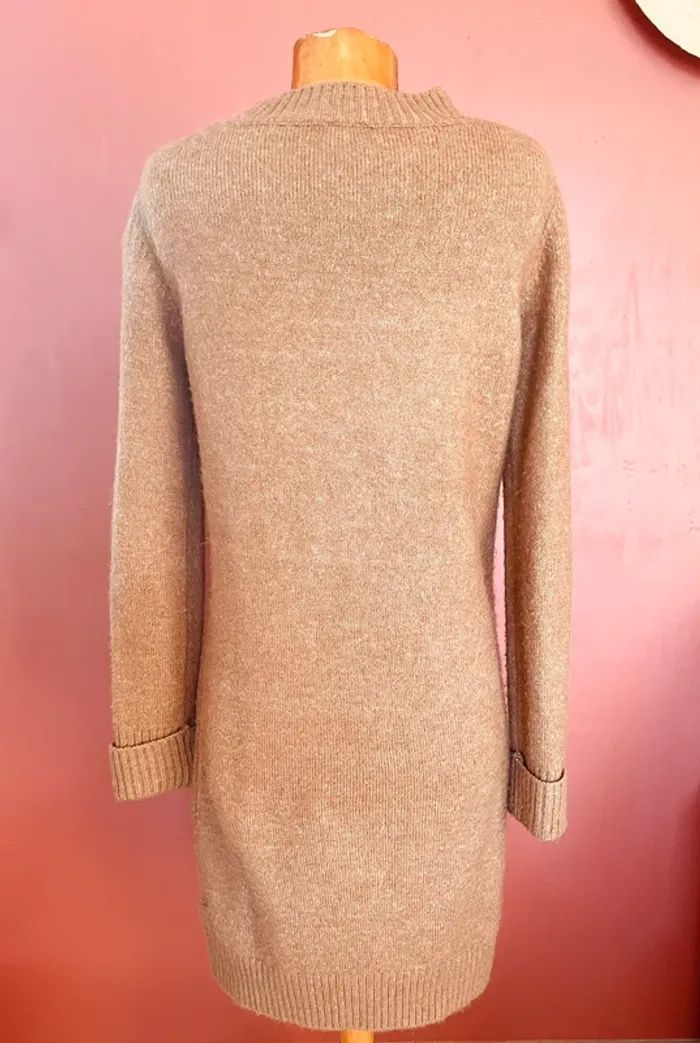 Robe en maille camel - photo numéro 2