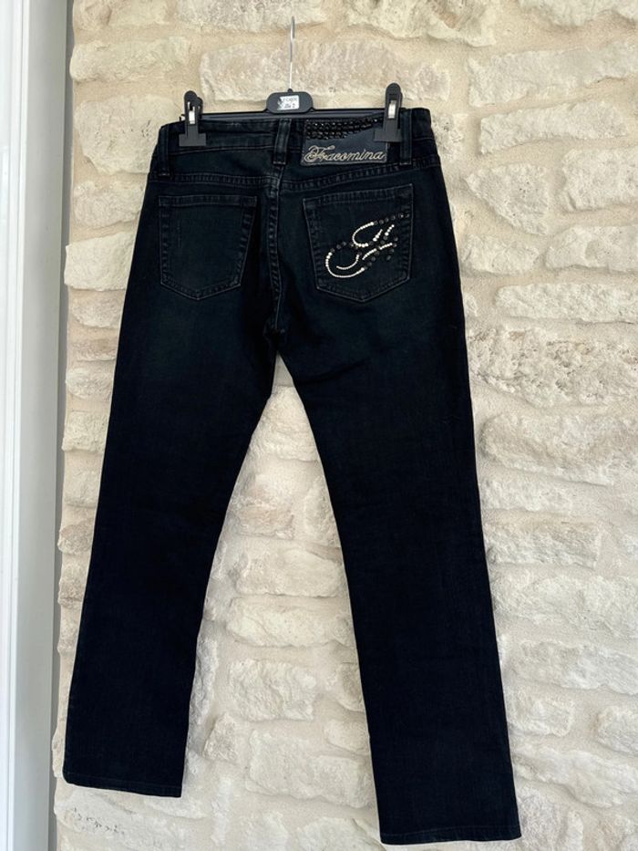 Jean droit noir Fracomina Taille 36 - 13 € - photo numéro 7