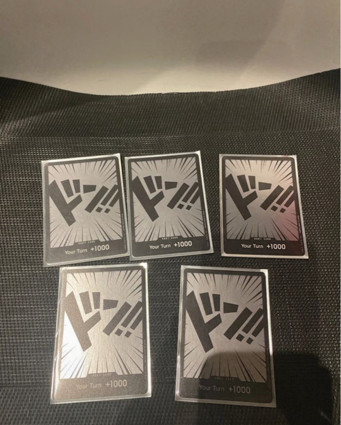 Lot x5 carte DON foil anglais one piece TCG