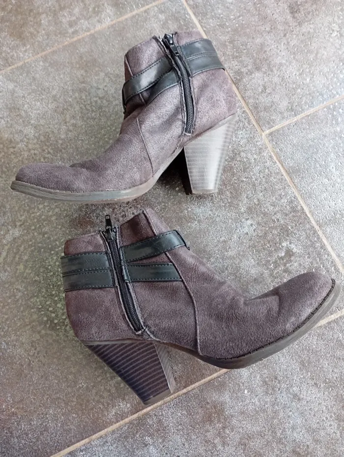 Just Fab bottines grises - photo numéro 3
