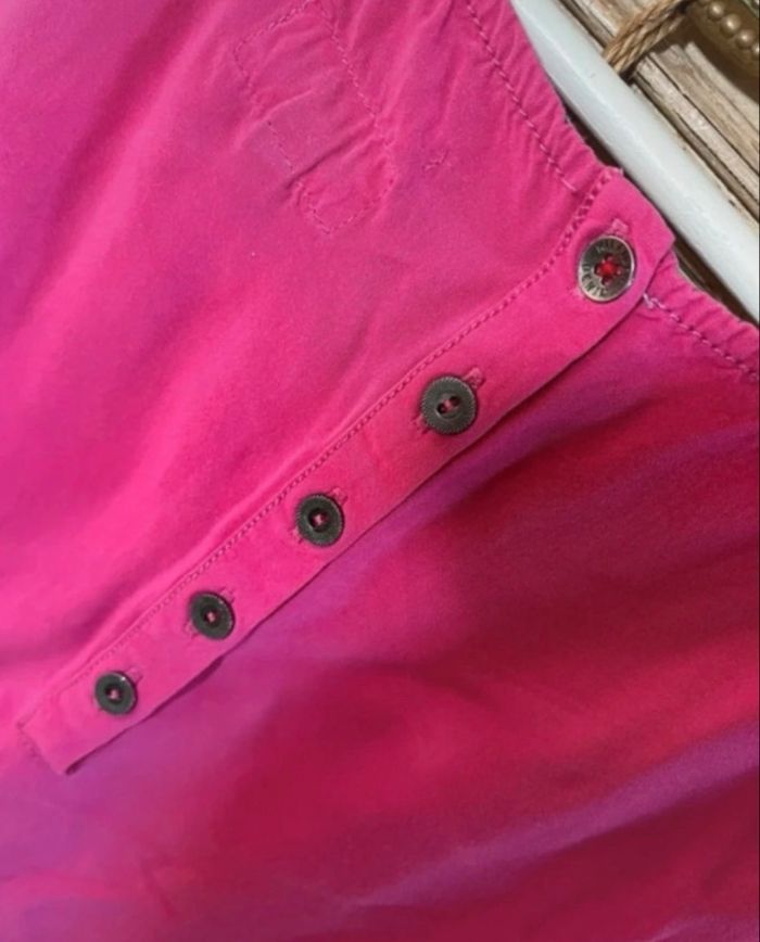 Robe fluide fuchsia Tommy Hilfiger Denim - T.M, coton - photo numéro 4