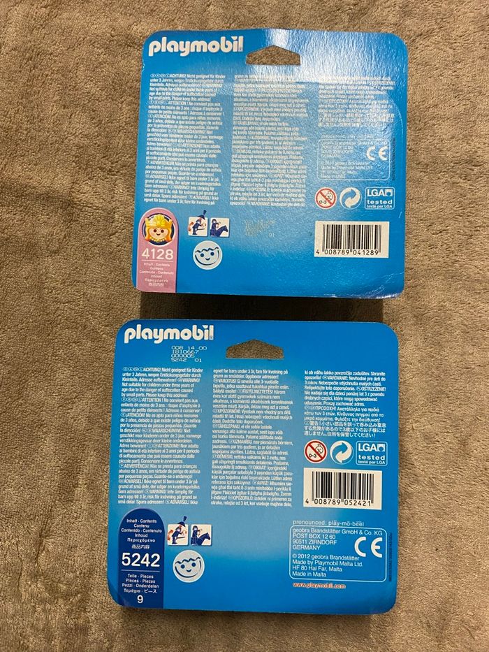 Lot duos Playmobil princesse / comtesse neufs