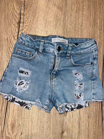Short Zara en jean Mickey 6 ans fille