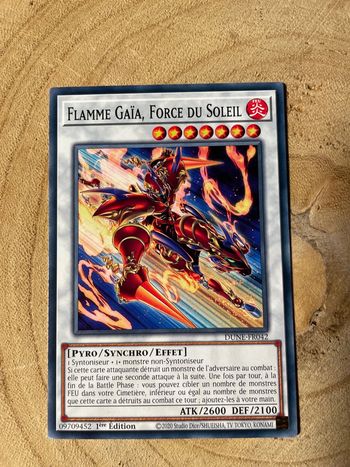 Carte Yu-Gi-Oh! : Flamme Gaïa, force du soleil - DUNE-FR042