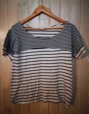 T shirt ample Camaïeu rayé
