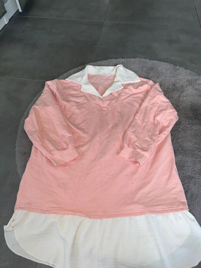 Pull rose taille unique