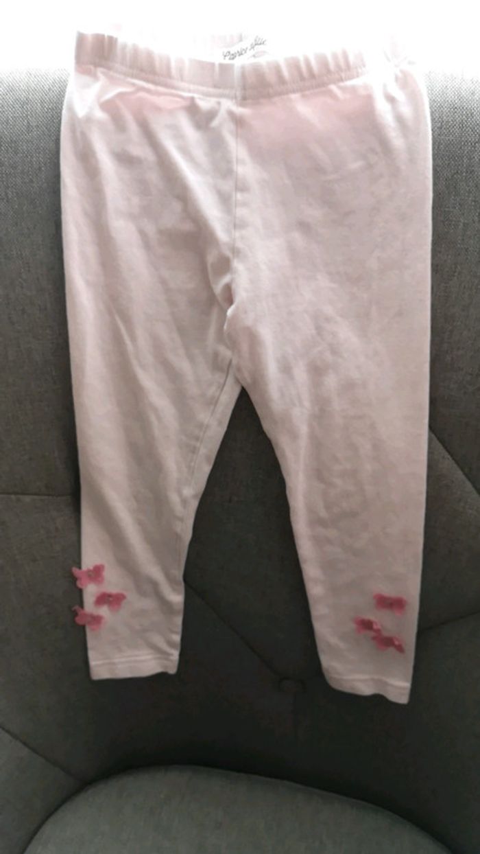 Legging rose avec papillons - photo numéro 2