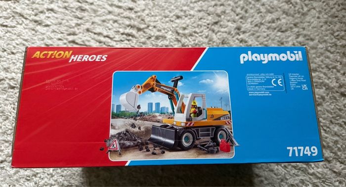 Pelleteuse mécanique et ouvrier Playmobil 71749 - photo numéro 4