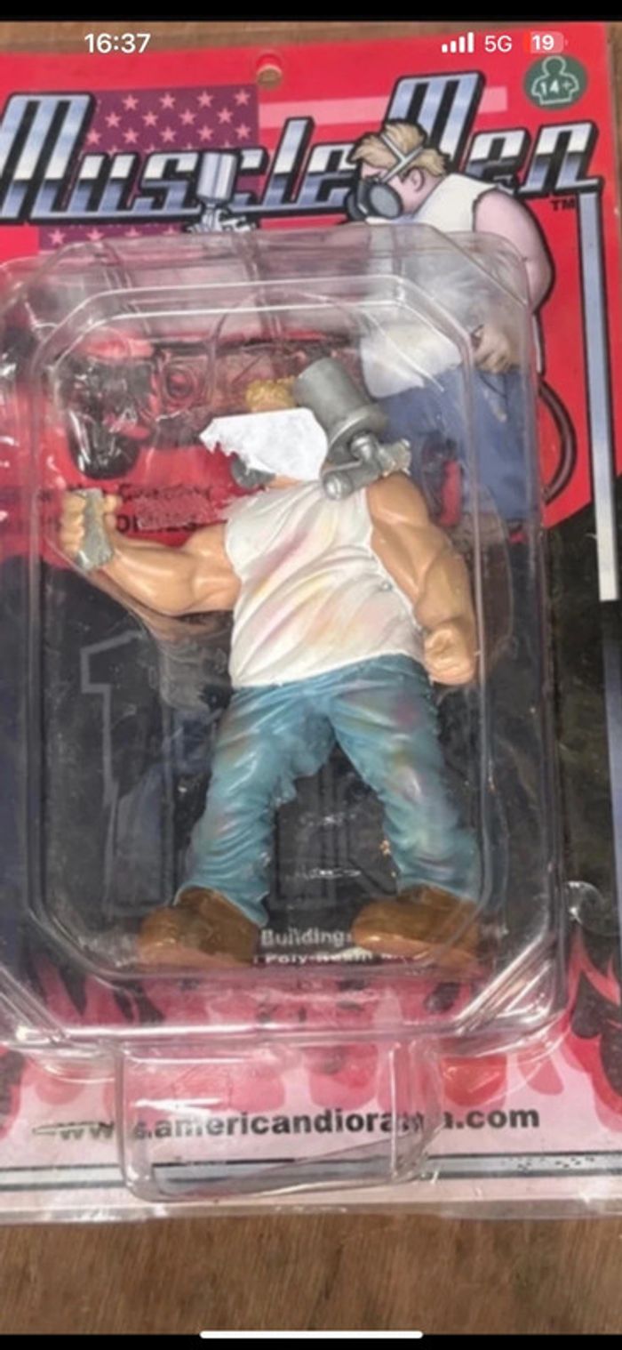 Figurine vintage neuve Muscleman 2 Custom Van Go american Diorama - photo numéro 4