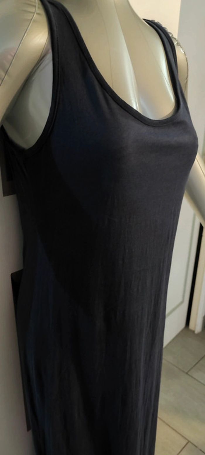 Robe longue bleue à bretelles T:L - photo numéro 2