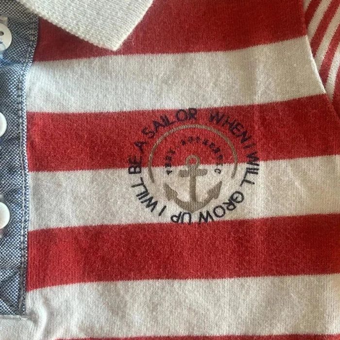 🧢 Polo rayé marin Petit Bateau 🧢 - photo numéro 2