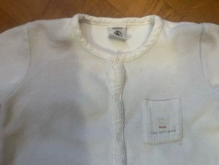 Pyjama blanc 6 mois Petit Bateau - photo numéro 2