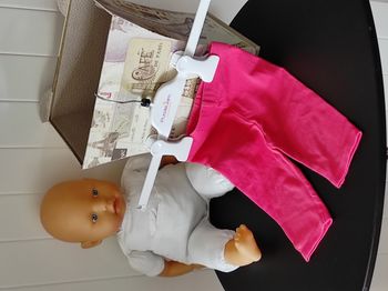 Legging court bébé fille 18 mois – coton rose