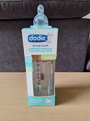Biberon en verre 0-6 anti colique