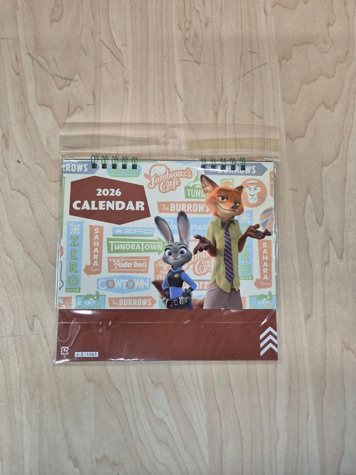 Calendrier Disney 2026 : Zootopie