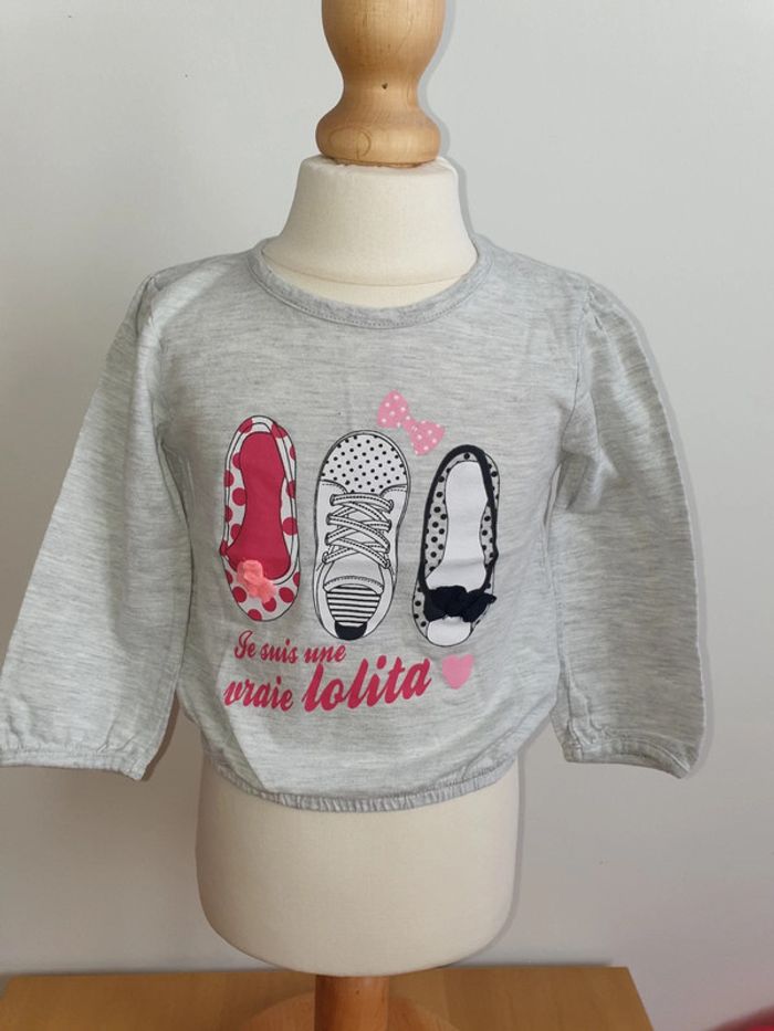 T-shirt ML Lolita 18 mois Gemo