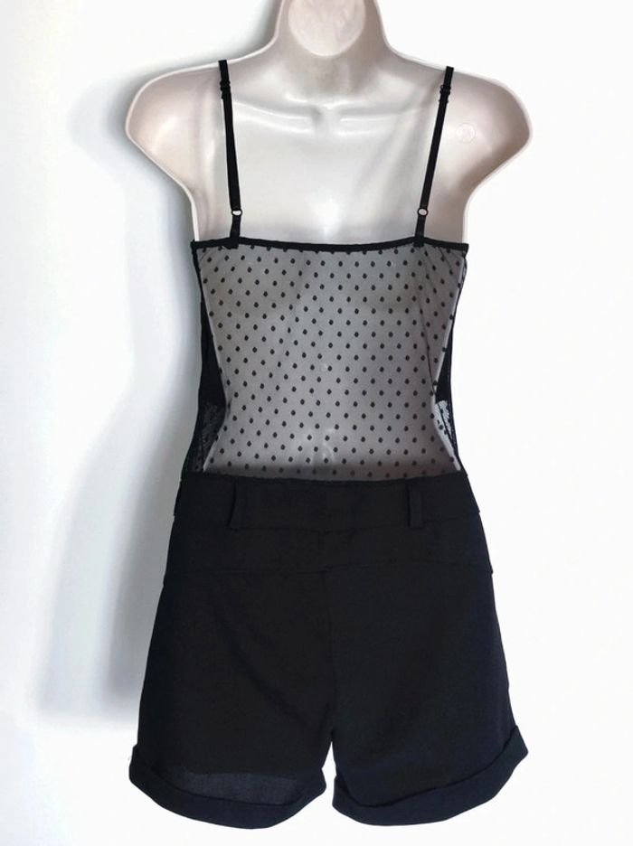 Combi short noir pois dos transparent / Made in Italy - 34/XS à 38/M - photo numéro 10