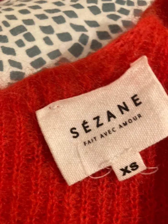 Pull rouge sézane - photo numéro 2